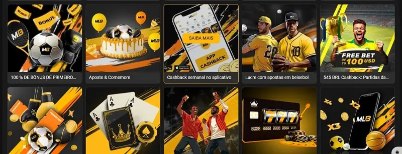 Galeria de promoções e bônus disponíveis na MelBet